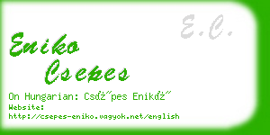 eniko csepes business card